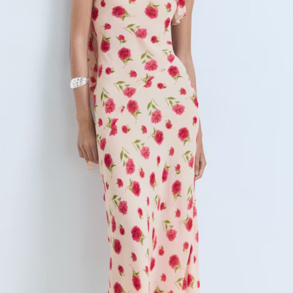Mango Floral Ruffled Dress - Picture 4 of 9